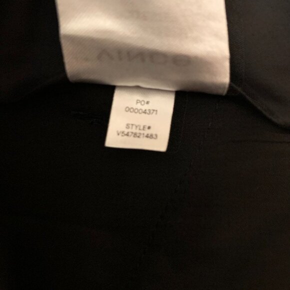 NWOT Vince Cuffed Crepe Suiting Trouser Size 0 Black - Picture 9 of 10